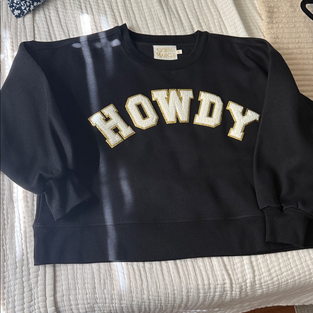 Judith March Black HOWDY Sweatshirt